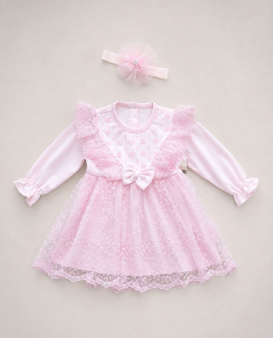 Robe Manches Avec Bandeau Col V - Image 1 of 1
