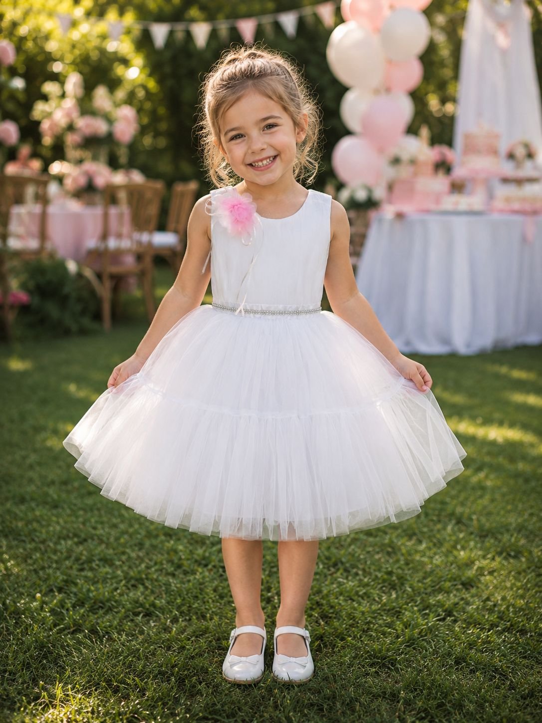 Robe Chic Avec Fleur - Image 1 of 1