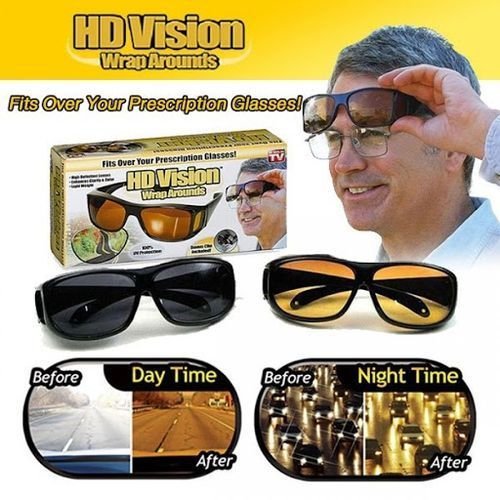 Lunette De Soleil Surlunette Pour Conduire La Nuit Hd Vision Wraparounds - Image 1 of 3