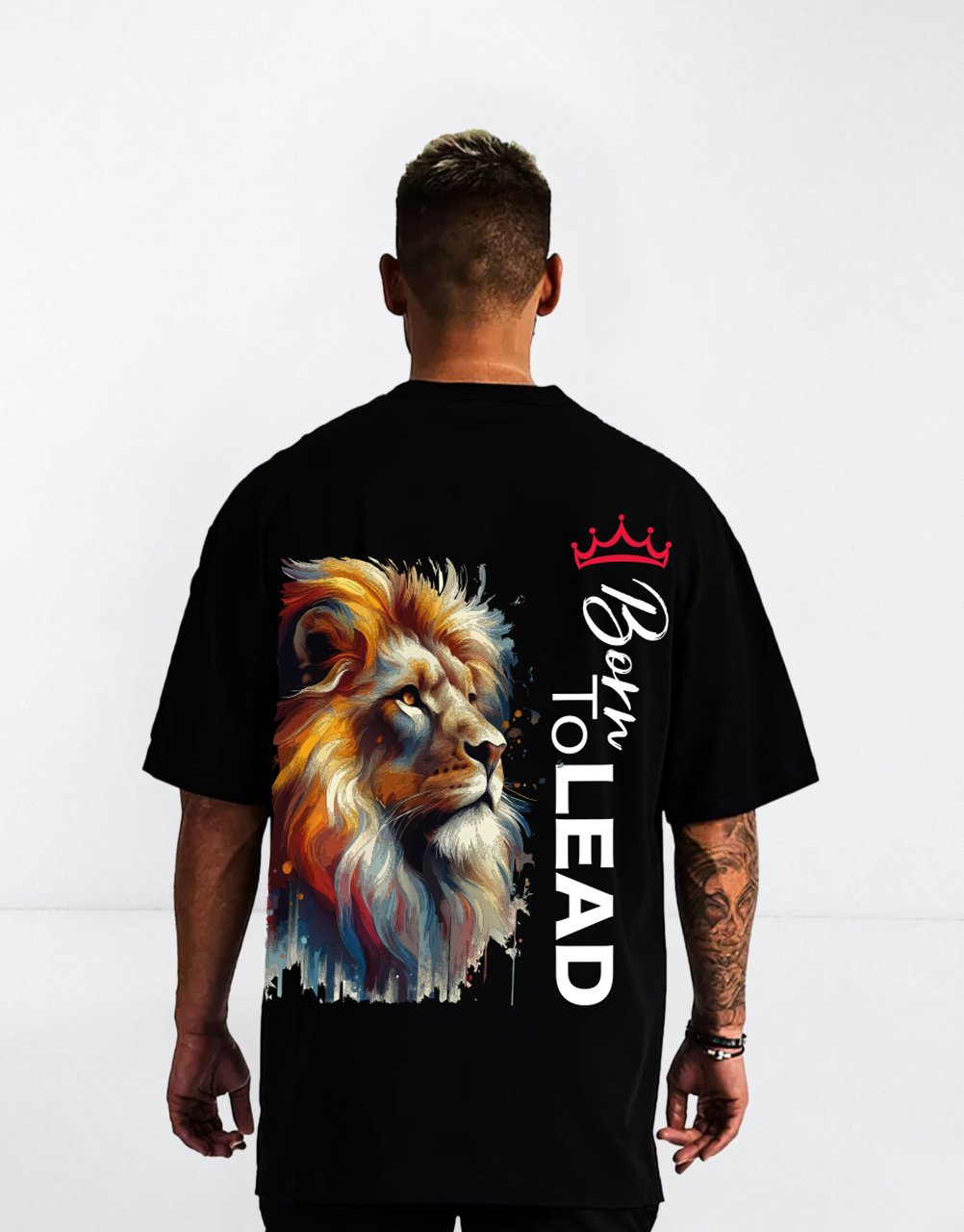 T-shirt Oversize "born To Lead" - Image 1 of 4