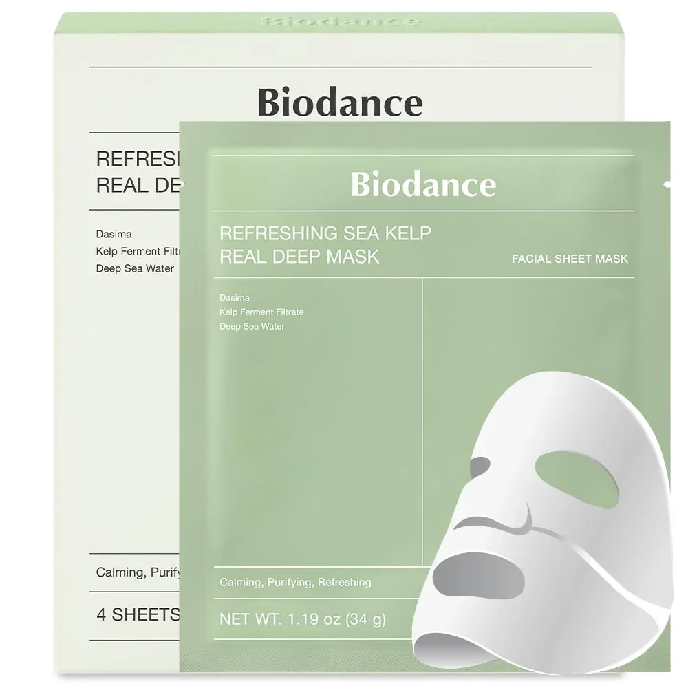 Biodance Refreshing Sea Kelp Real Deep Mask - 1box (4 Units) - Image 1 of 4