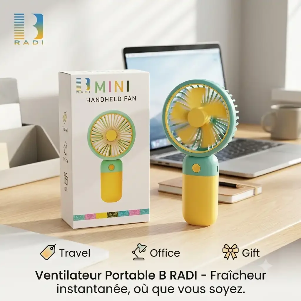 Ventilateur Portable B Radi Mini Handheld Fan - Rechargeable Usb - Image 1 of 1