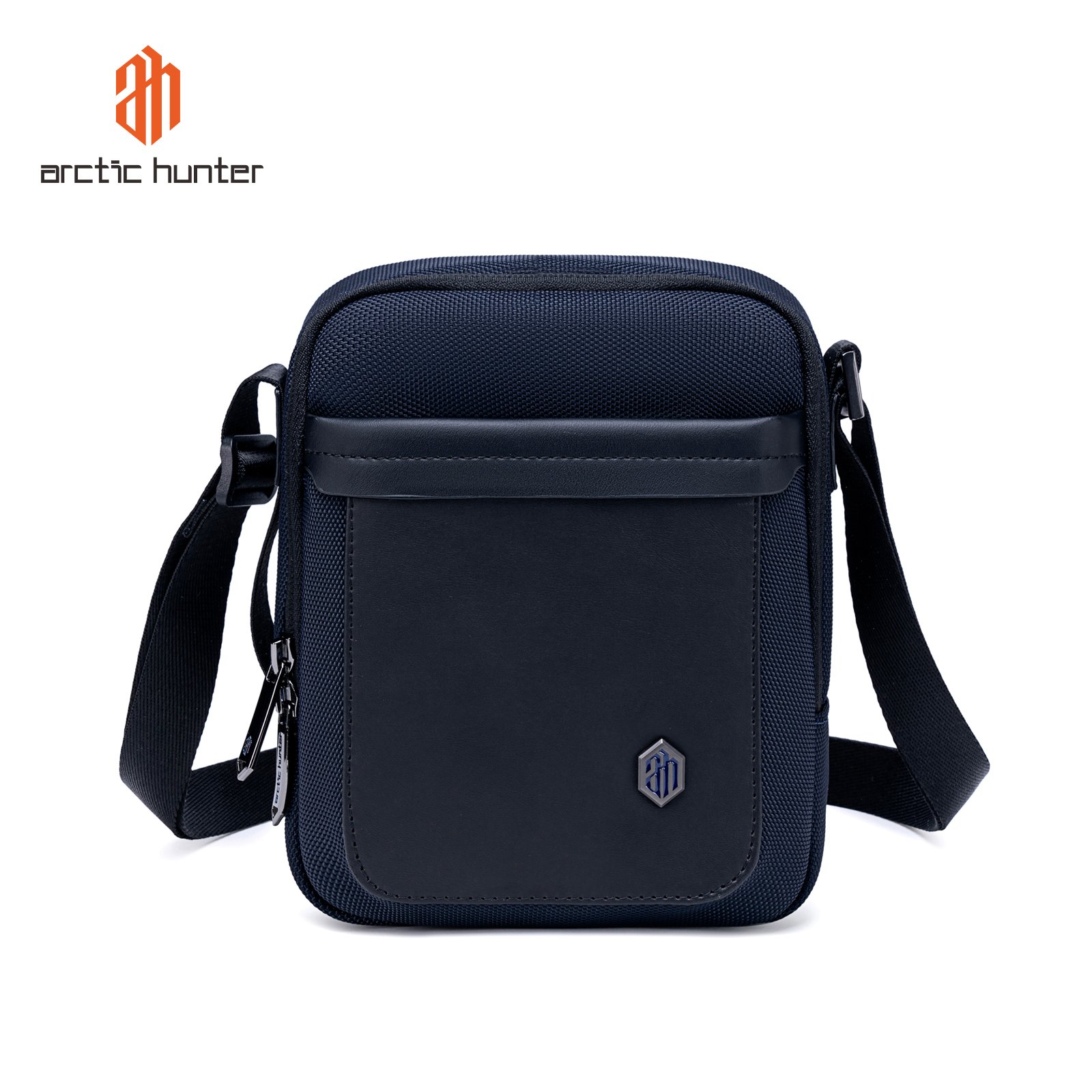 Sac bandoulière compact avec fermeture éclair et poche extérieure - Image 1 of 4