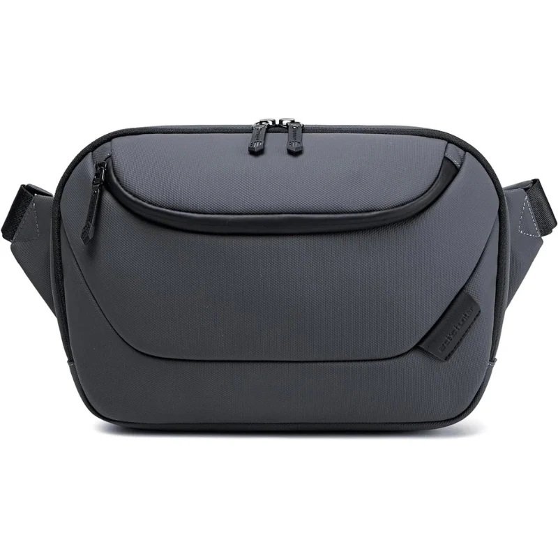 Sac bandoulière décontracté à forme arrondie avec fermeture éclair - Image 1 of 4