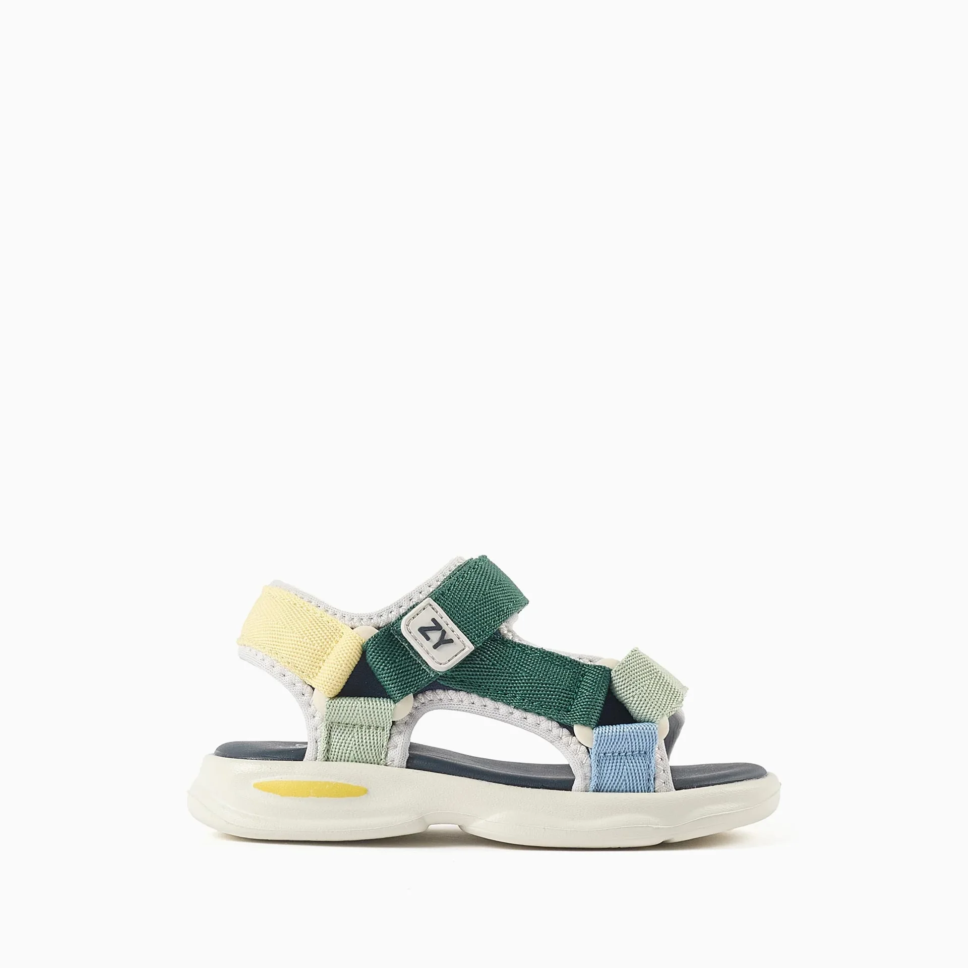 Superlight Sandals With Touch-fastening Straps For Baby Boys, Multicolour - Image 1 of 3