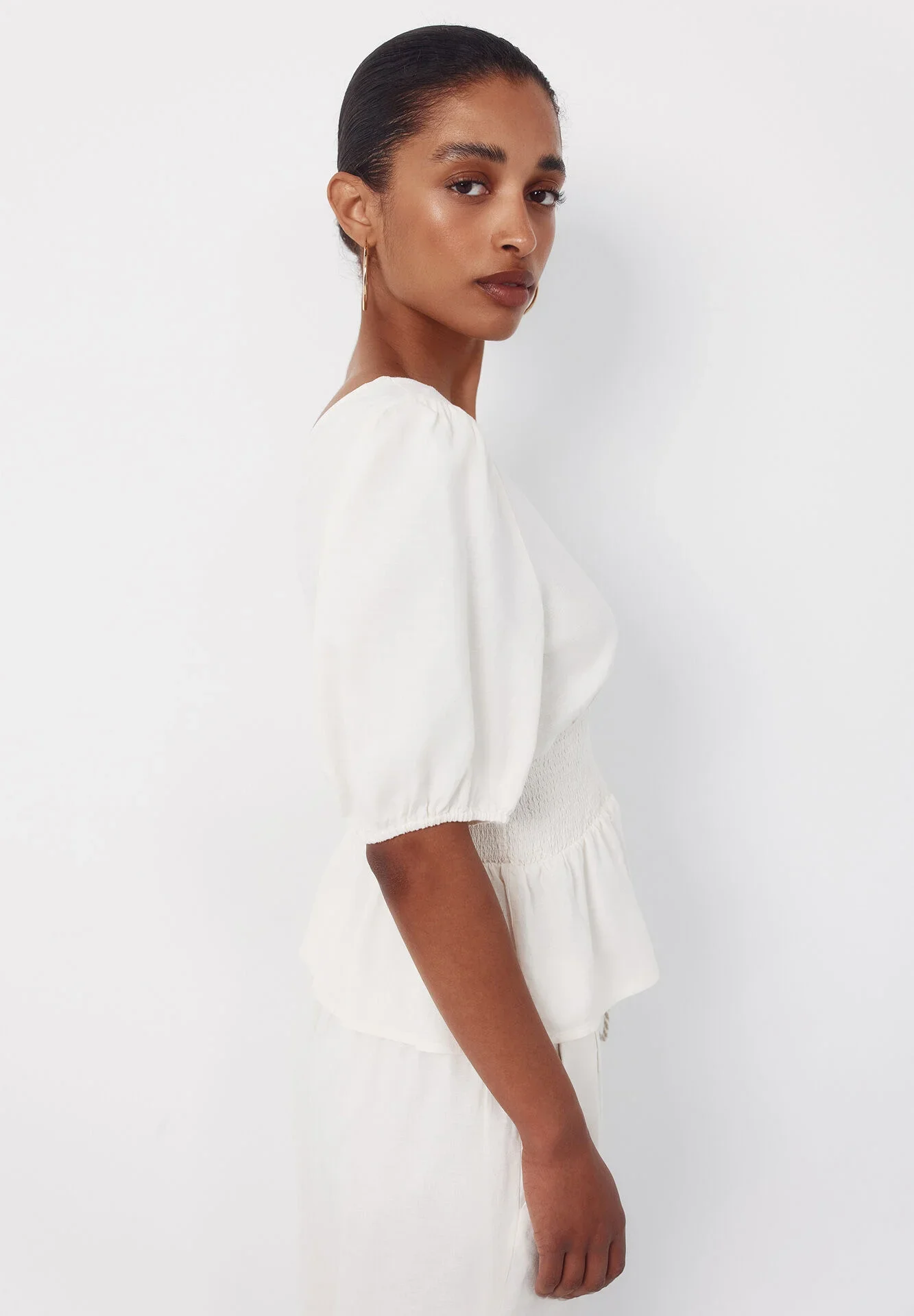 Blouse Top Col V - Image 1 of 4