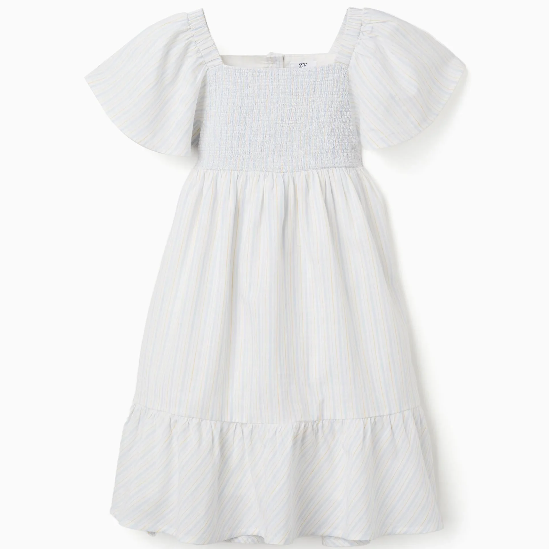 Striped Cotton Dress With Lining B&s For Girls - Image 1 of 3