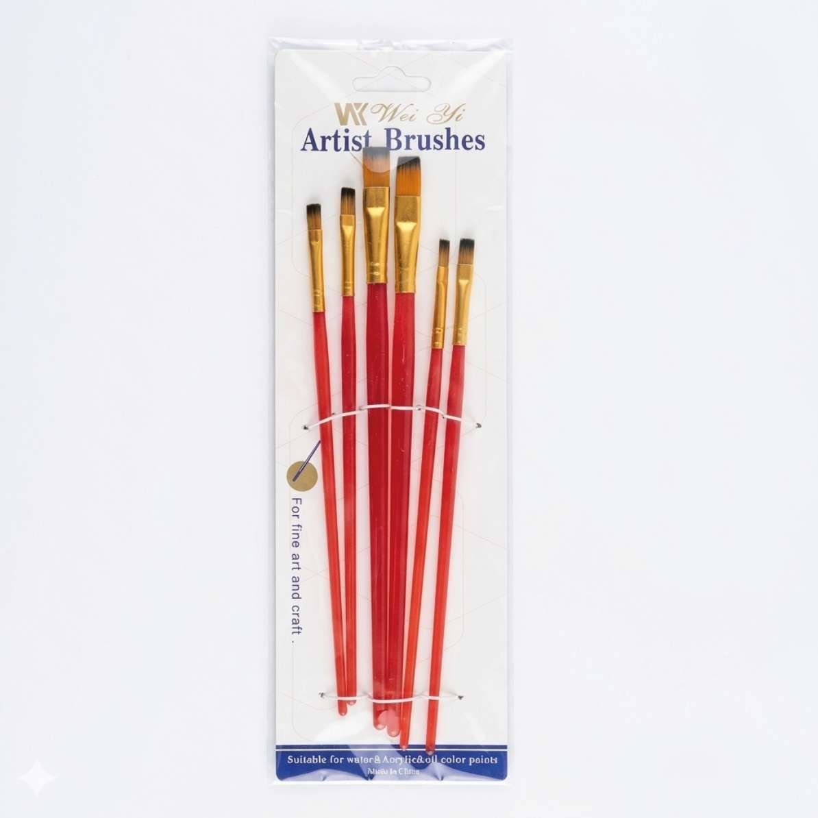 Lot De 6 Pinceaux Artist Brush Keep Smiling Pour Peinture Ref A35 - Image 1 of 1