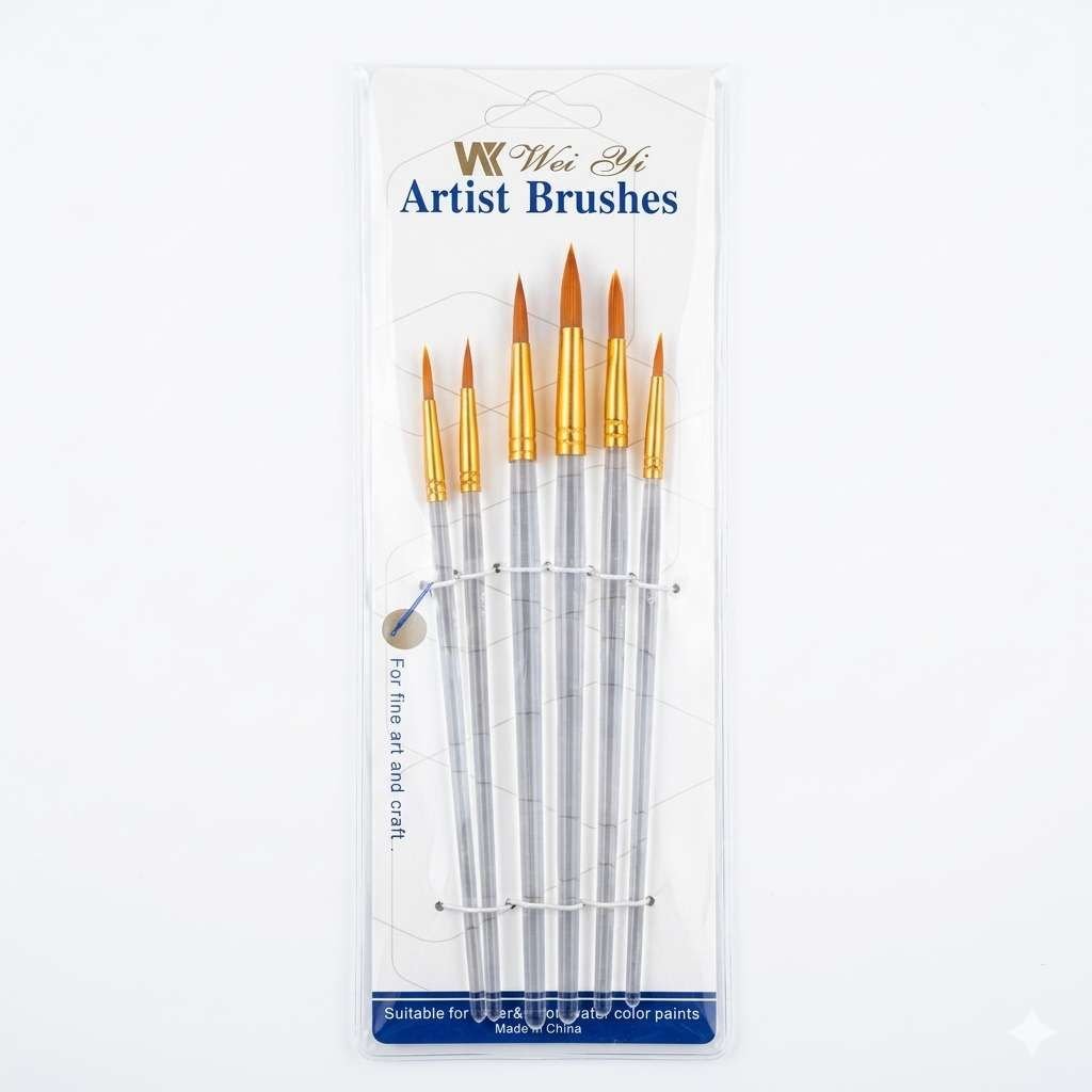 Lot De 6 Pinceaux Artist Brush Keep Smiling Pour Peinture Ref A06 - Image 1 of 1