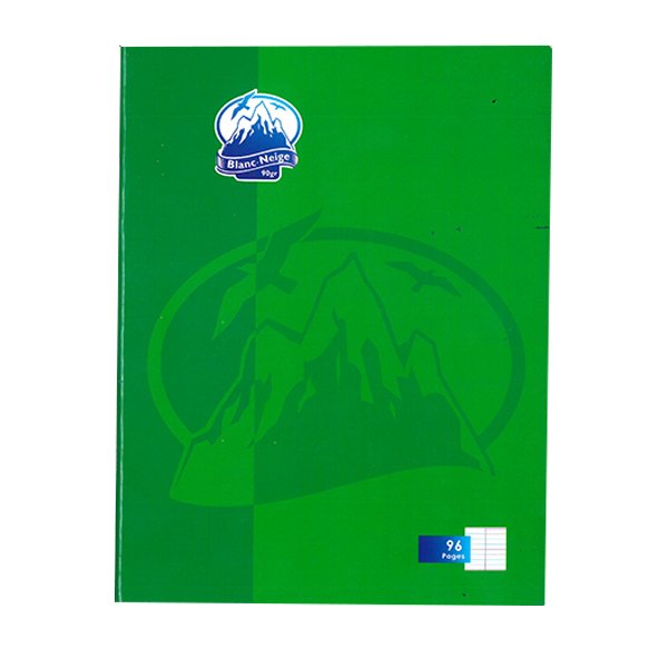 Cahier Piqué 96p Grands Carreaux 90g Petit Format A5 Blanc Neige - Image 1 of 1
