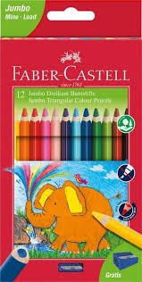 Crayons Couleurs Faber-castell Jumbo Triangulaires - Image 1 of 1