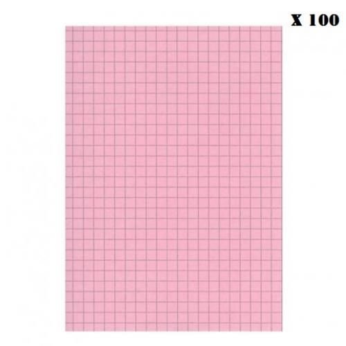 Fiches 100 Feuilles A5 180g Rose - Image 1 of 1