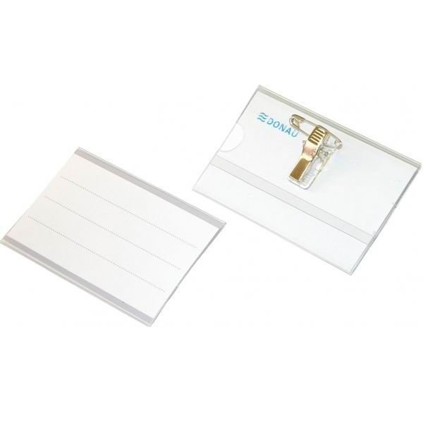 Porte Badge En Plastique Avec Epingle - Image 1 of 1