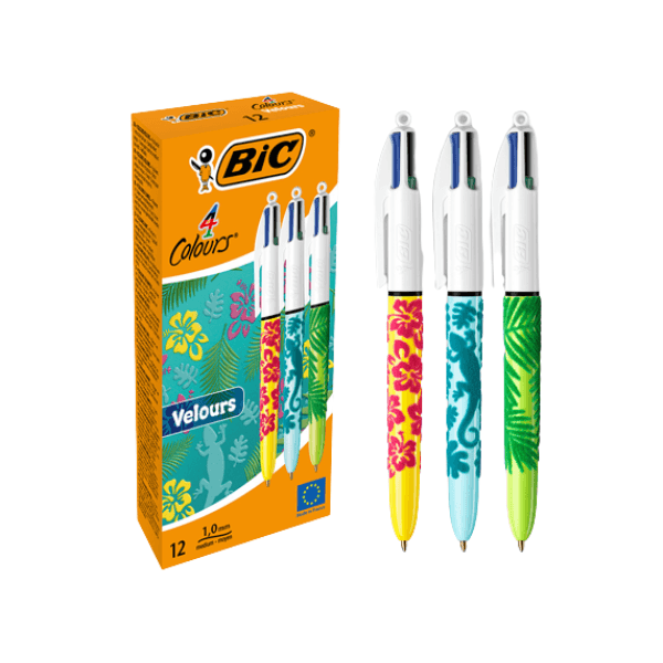 Stylo 4 Couleurs Bic Arbres Colorées Vert/jaune/bleu - Image 1 of 1
