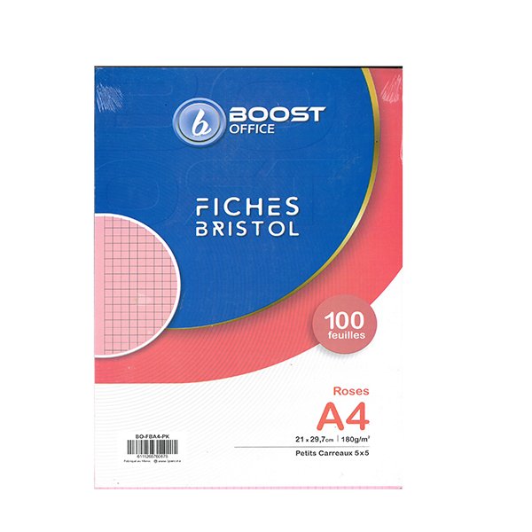 Fiches Bristol 100 Feuilles A4 180g 21 × 29.7 - Image 1 of 1