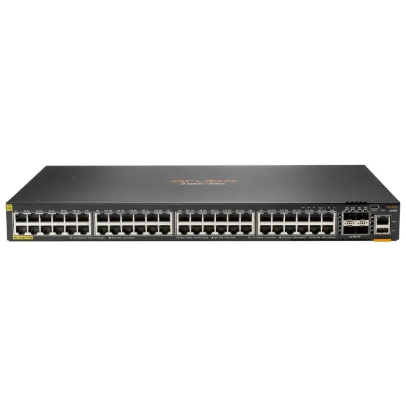 Switch Administrable Hpe 6200f 48 Ports Classe 4 Poe 4 Ports Sfp 370w - Image 1 of 3