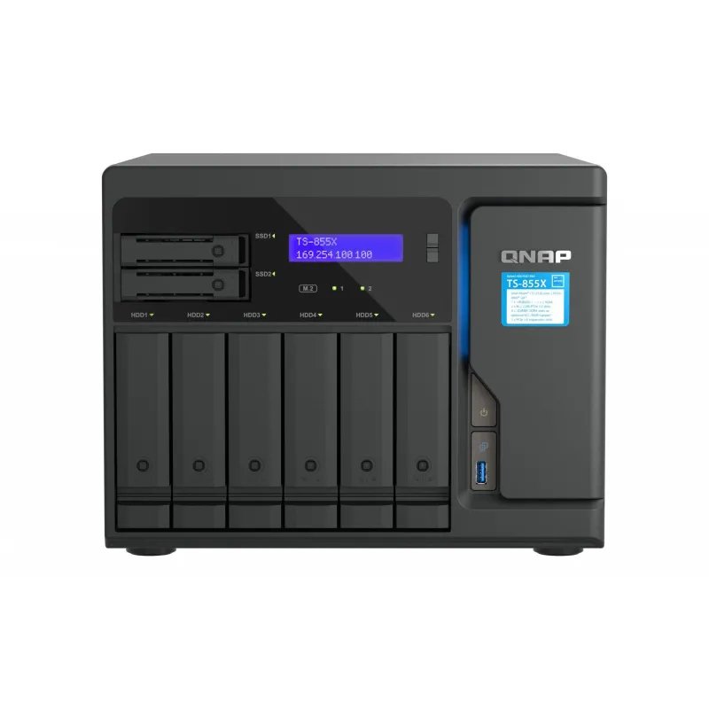 Ts-855x San Tower Intel Atom® C5125 8 Go Ddr4 0 To Qnap Qts Noir - Image 1 of 4