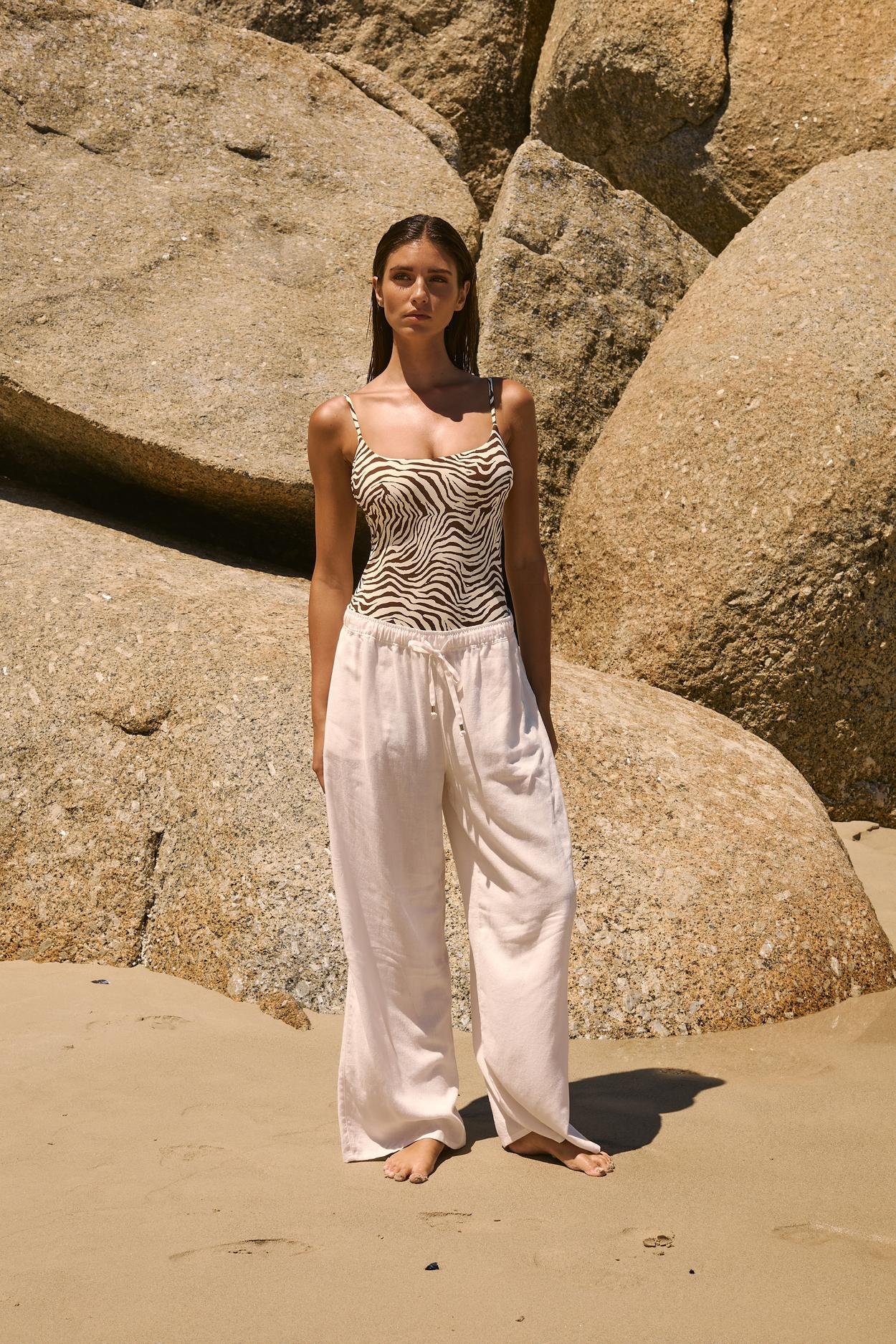 Pantalon Fluide Élastiqué - Image 1 of 4