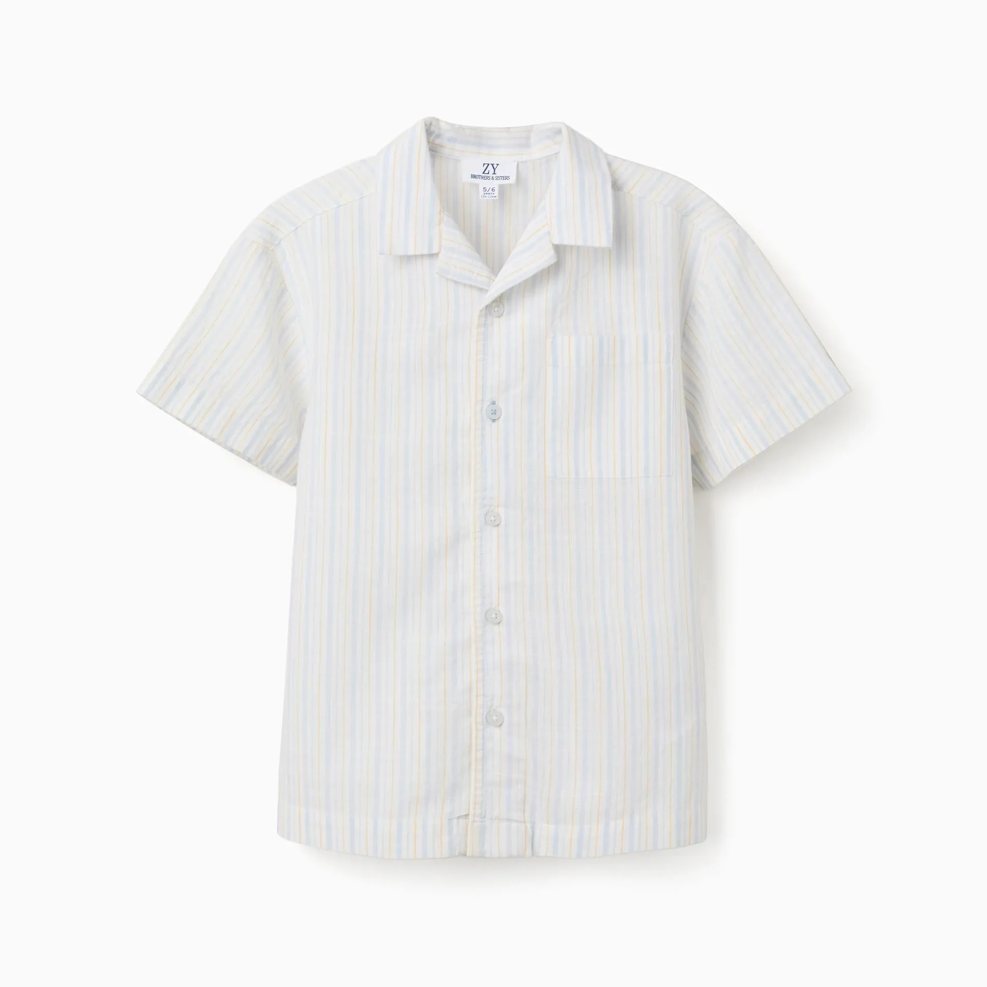 Checked Cotton Dress With Ruffles B&s For Girls, White/yellow/blue/red - Image 1 of 3