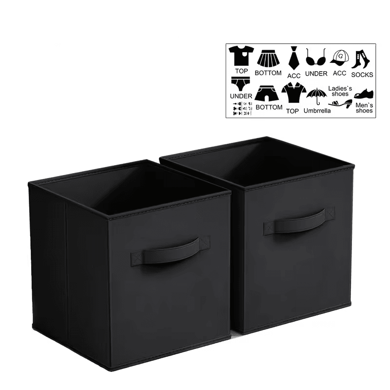 Lot De 2 Boîtes De Rangement En Tissu - Image 1 of 4