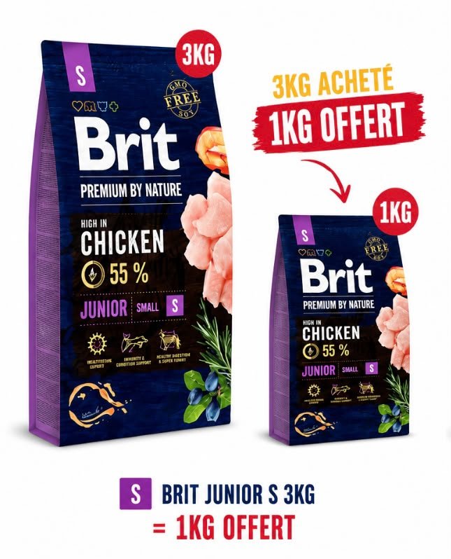 By Nature Aliment Sec Chien Junior Small +1kg Offert - Image 1 of 1