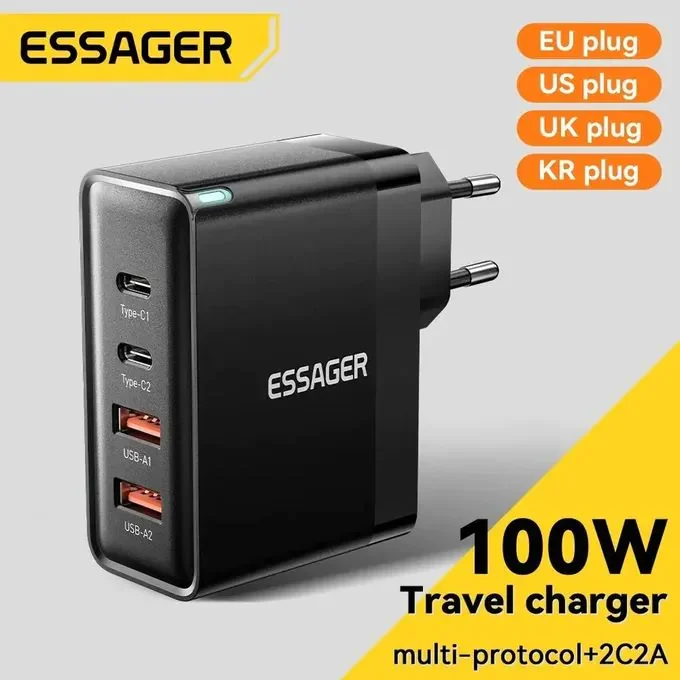 Chargeur Gan 100w Usb Type C, Charge Rapide  - Image 1 of 4