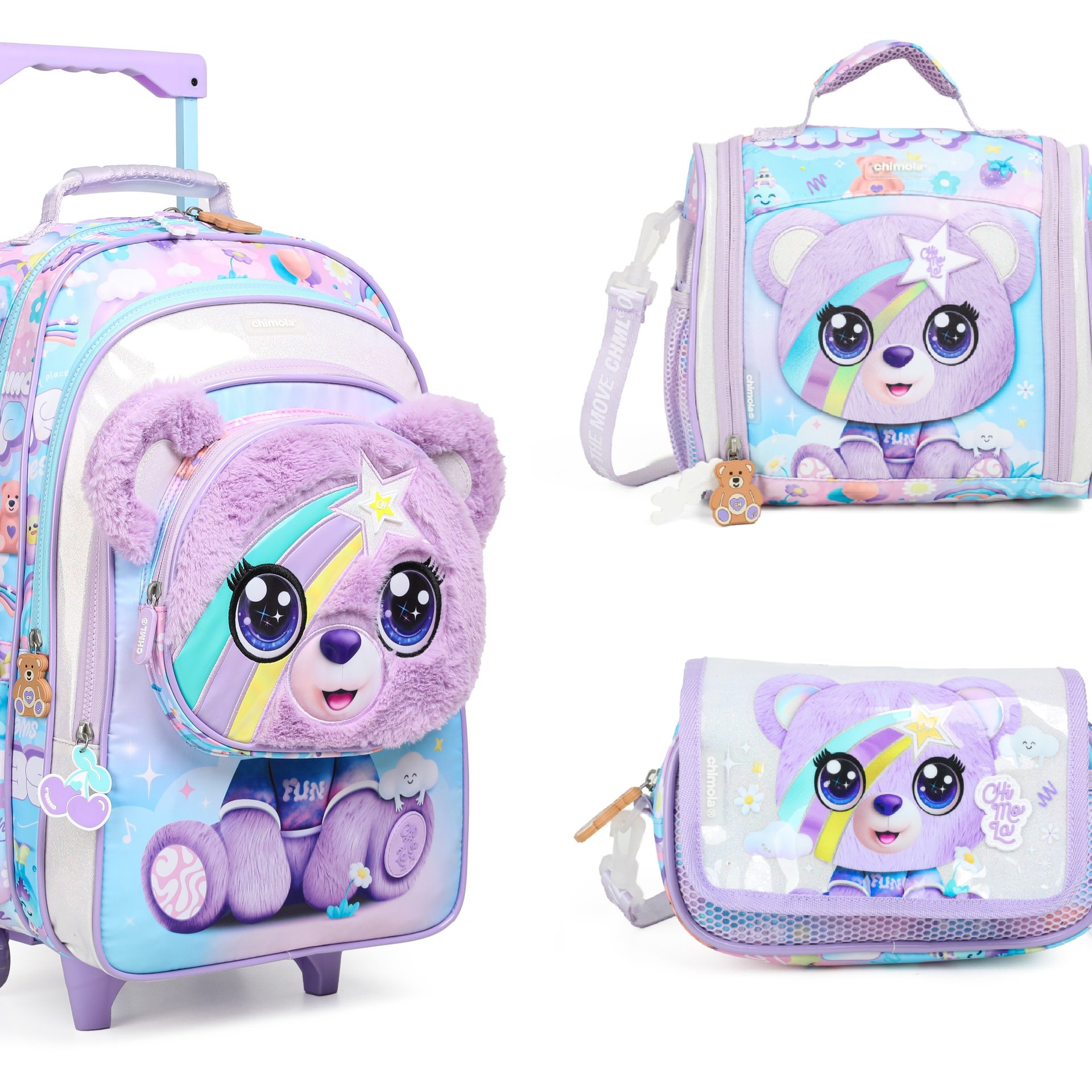Pack Roulette + Sac Lunch + Trousse Bear - Image 1 of 1