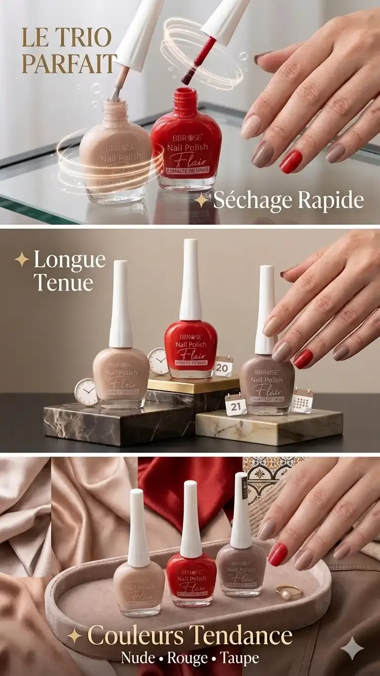 Pack Trio Vernis À Ongles Flair – Longue Tenue Et Finition Brillante - Image 1 of 1
