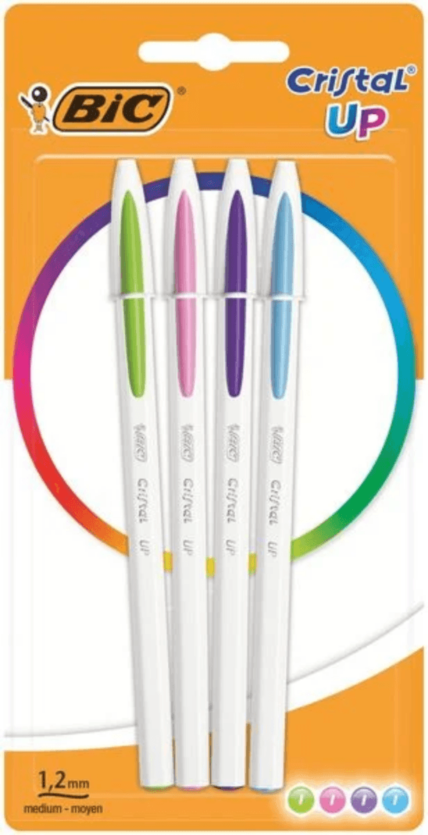 Stylo Bille Cristal Up - Lot De 4 Couleurs - Image 1 of 1