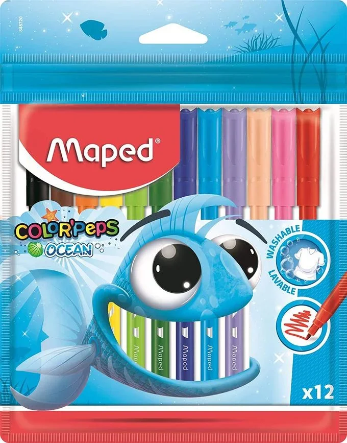 Feutres Color Peps Ocean - 12 Couleurs - Image 1 of 2