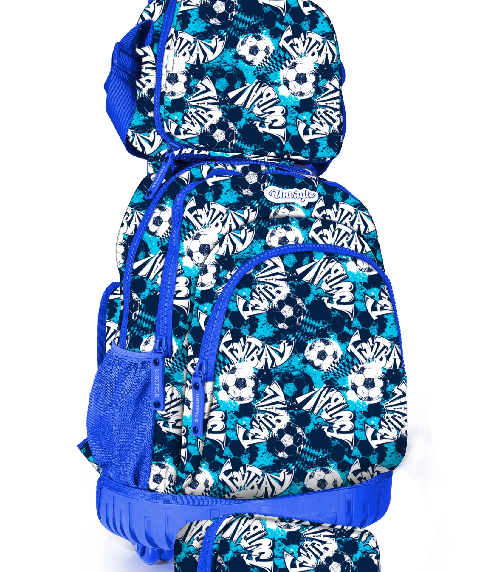 Trolley Garçon 18 Pouces Avec Base Rigide + Sac Goûter + Trousse 3g-st - Image 1 of 1