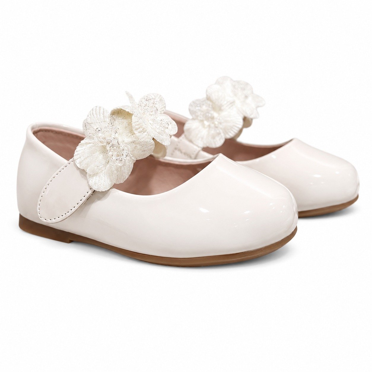 Chaussures Beige Fleurs - Image 1 of 1