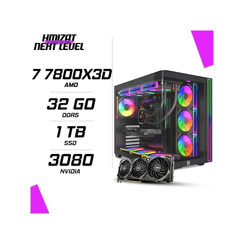 Pc Gamer Amd Ryzen 7 7800x3d Msi Rtx 3080 10g - Image 1 of 1