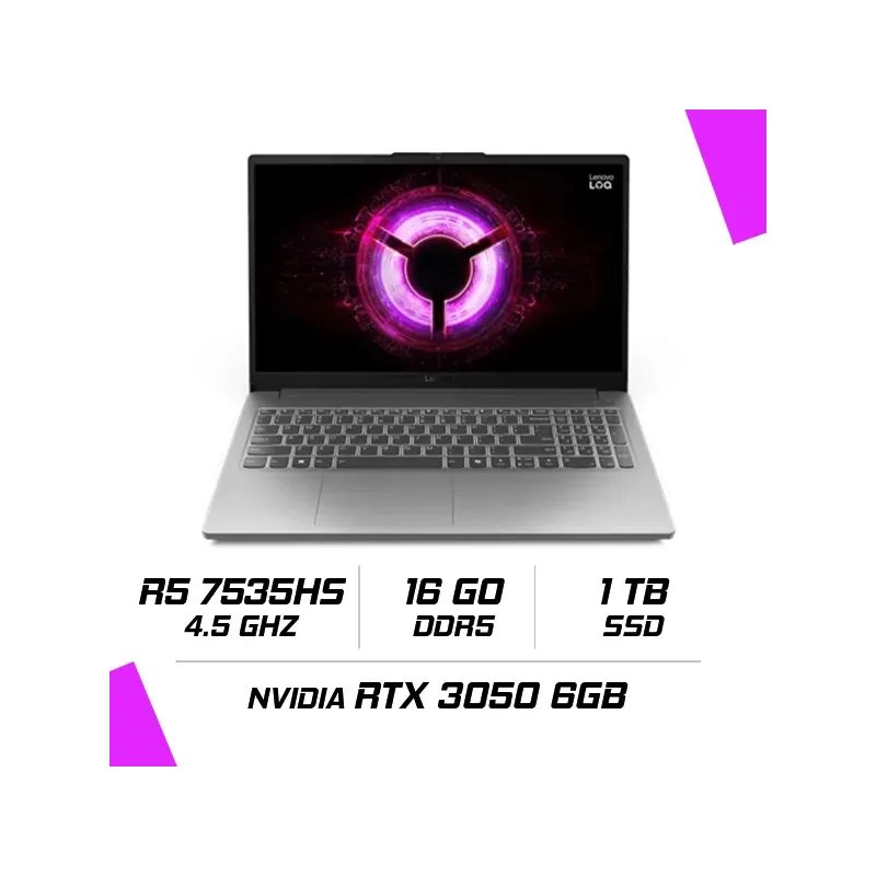 Loq 15arp10e Amd Ryzen 5 7535hs/16gb Ddr5/1tb Ssd/rtx 3050 6gb/156 Fhd 144hz/win11 (83s00010fe) - Image 1 of 1