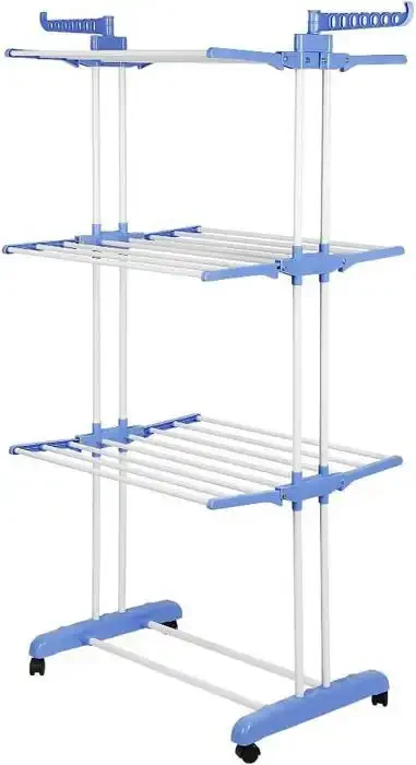 Etendoir À Linge Rétractable Pliable Ailes Latérales - 4 Niveaux - Image 1 of 4