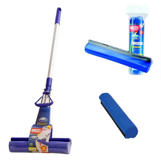 Serpillière De Nettoyage Des Sols- Manche Télescopique En Acier 26 Cm + Recharge Gratuit - Image 1 of 4