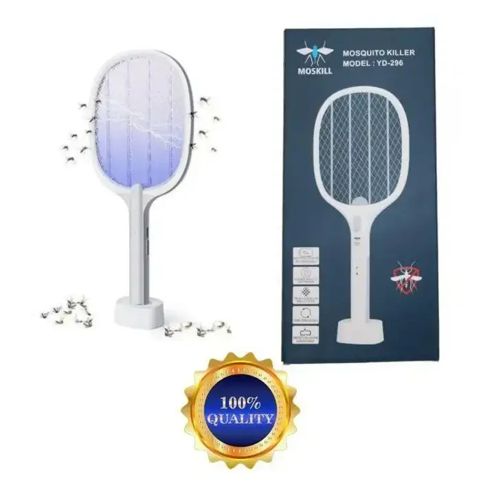 Raquette Anti-moustiques Avec Lampe Uv - Couleur Et Design Aléatoires - Image 1 of 4