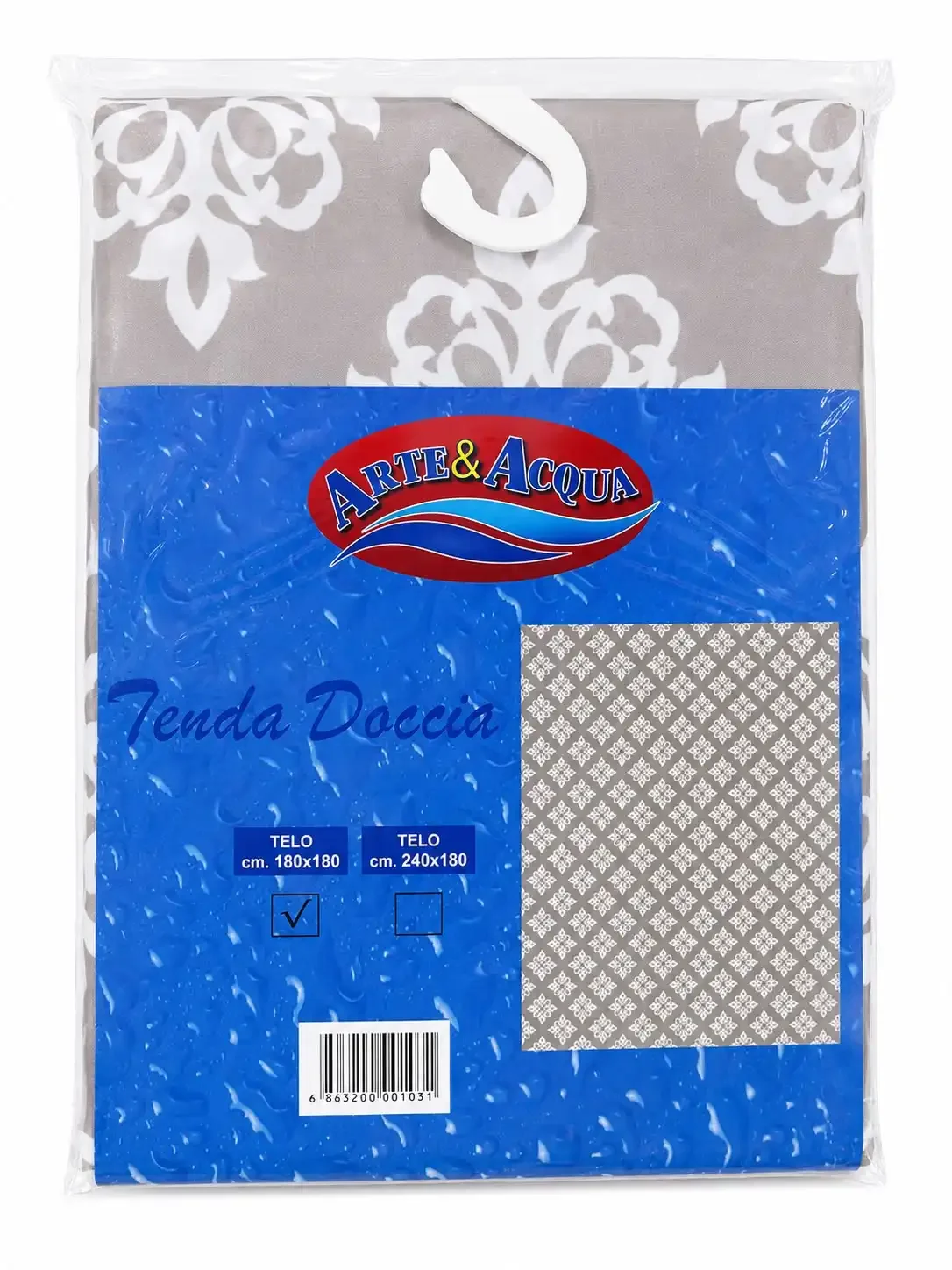 Rideau De Douche 180 × 180 Cm - Imperméable - Avec 12 Rings - Image 1 of 1
