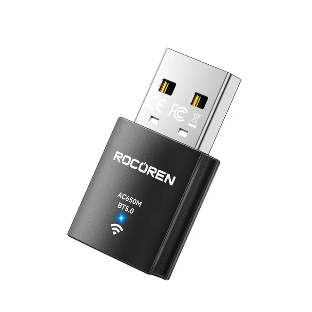 Adaptateur Usb Wifi Bluetooth 5.0 Mini 2-en-1 Dual Band 650mbps  - Image 1 of 4