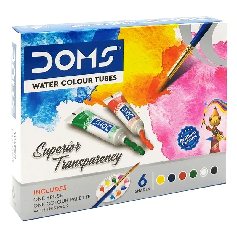 Water Colour Tubes 6 Couleur + Palette + Pinceau Offert - Image 1 of 1