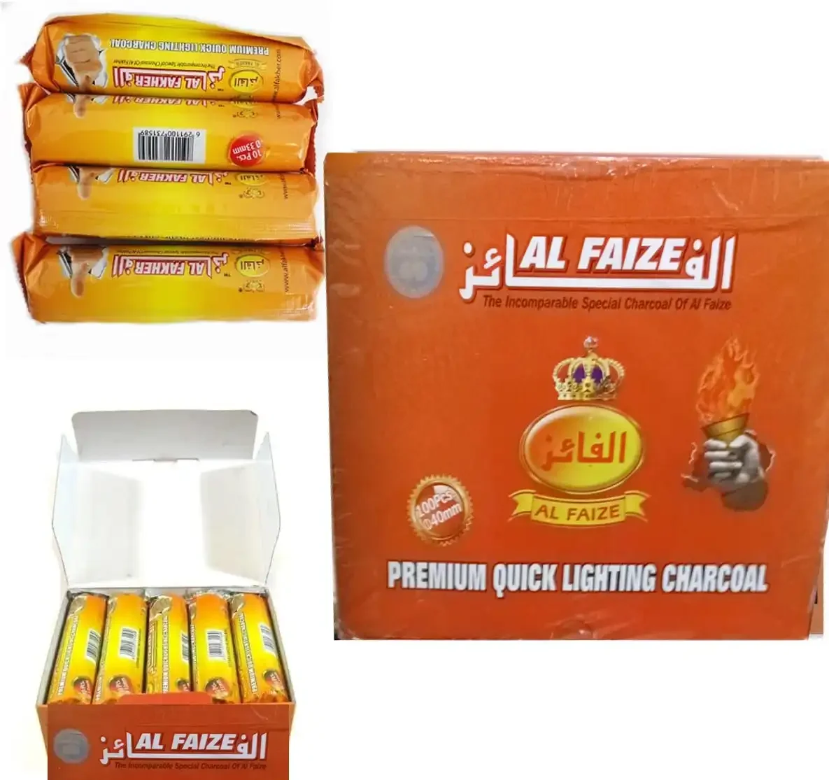 Dics Al-fakher Lot De 2 Disques De Charbon Pour Chicha À Allumage Rapide 100pcs - Image 1 of 1