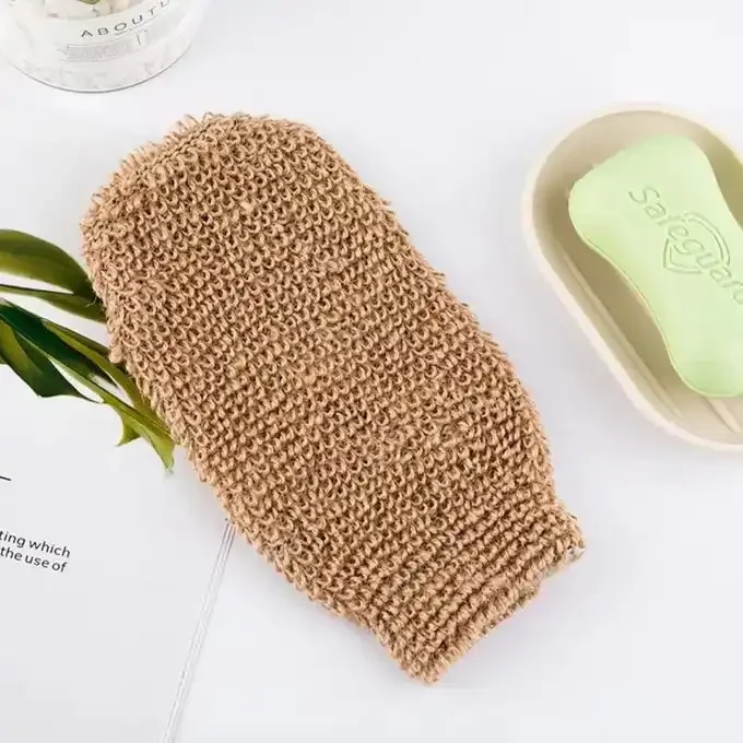 Gant De Bain Exfoliant, Gommage, Massage En Fibre Naturel De Jute - Image 1 of 2