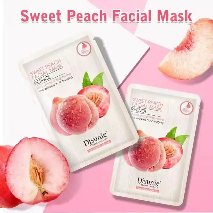 Masque Facial - Peau De Pêche Douce - Rétinol - Hydratant - Éclaircissant - Anti-rides - Image 1 of 4