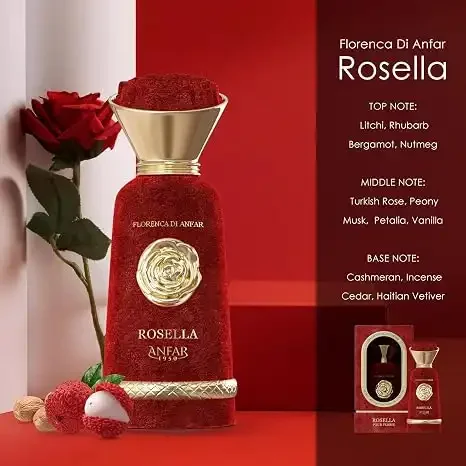 Anfar Rosella Pour Femme 1950, Extrait De Parfum, Litchi, Rhubarbe, Bergamote Et Muscade - Image 1 of 2