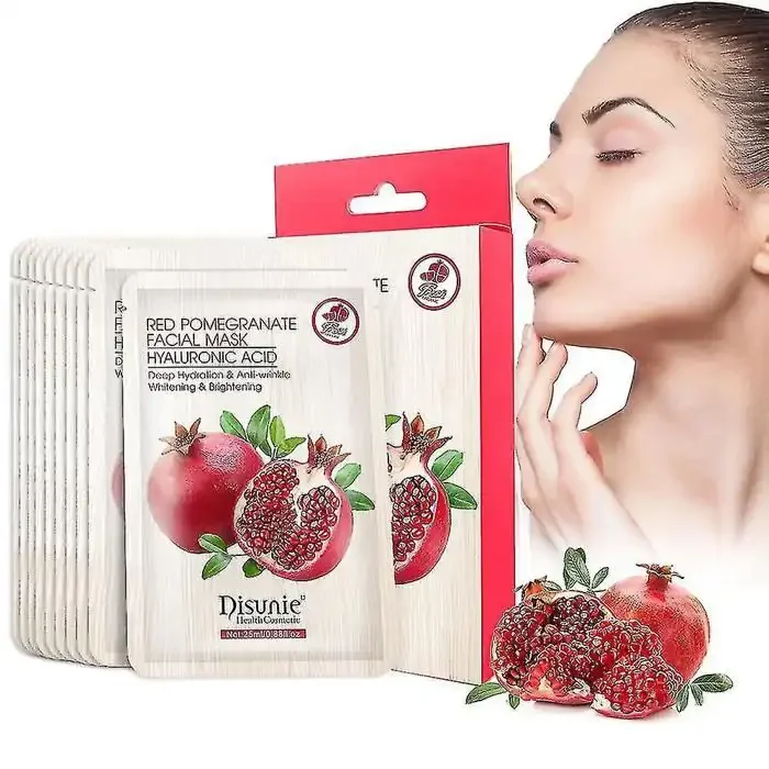 Masque - 1psc - Hyaluronique - Hydratant - Vegan - Grenade - Image 1 of 4