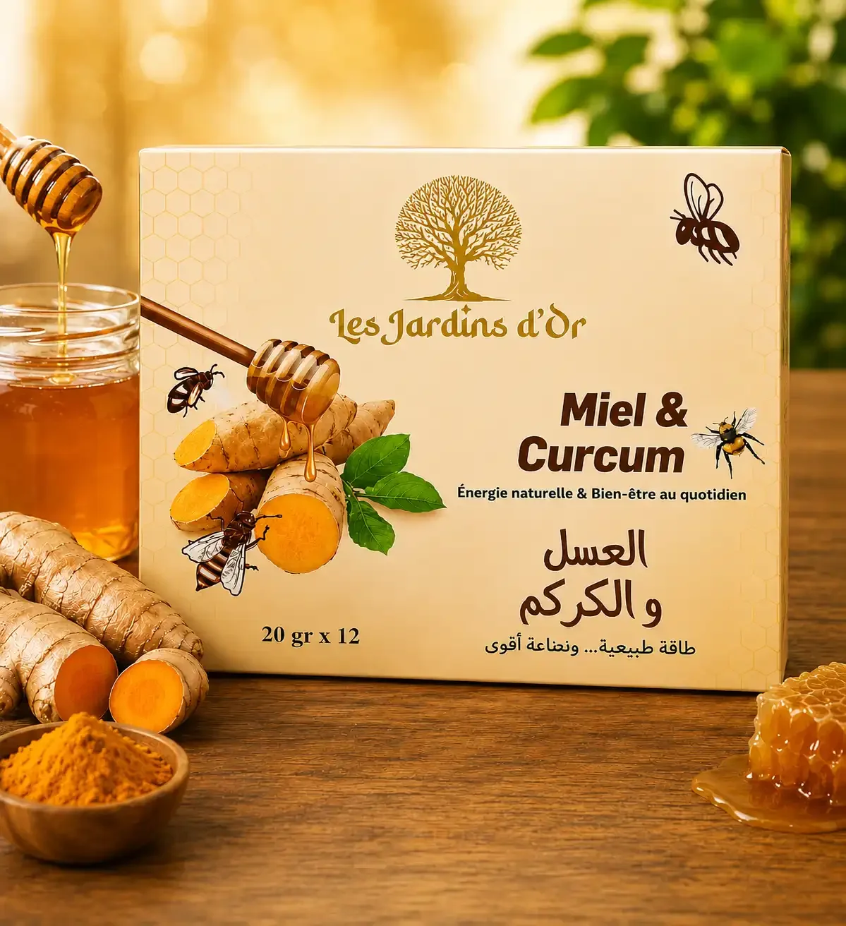 Miel & Curcuma (20 G × 12 Sachets) Contribue À La Vitalité - Image 1 of 1