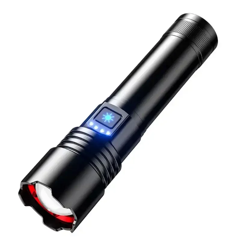 Lampe Torche Led Blanche Laser Multifonctionnelle Rechargeable, Ultra-lumineuse Avec Chargement - Image 1 of 4