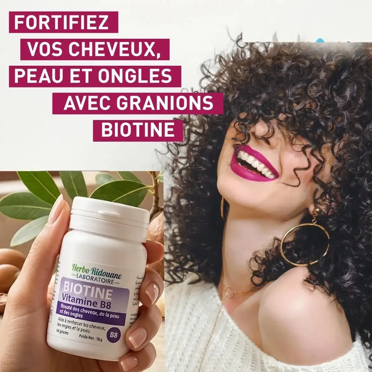 B8 Soin Fortifiant Cheveux & Ongles (60 Gélules) Pour Une Belle Peau Et De Beaux Ongle - Image 1 of 1