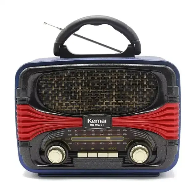Radio Style Rétro Lecteur Mp3 Sans Fil Usb/sd/aux/bluetooth 5. 0 - Image 1 of 4