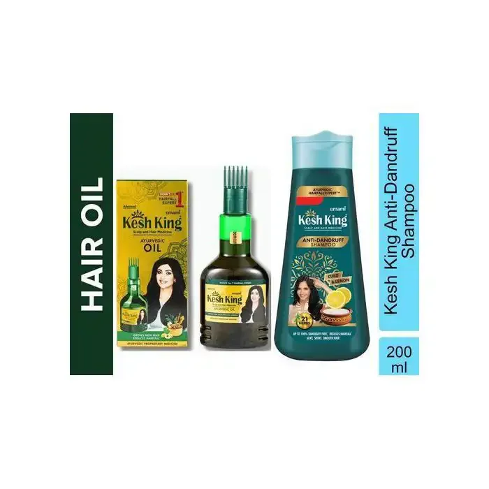 Pack Ayurvédique Anti-pelliculaire - Huile Capillaire & Shampooing - Image 1 of 4
